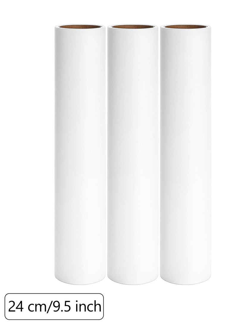 Lint Roller,Large Fluff Roller for Floor Carpet Sofas,Extra Sticky Pet Fur Roller Refill 3-Pack,180 Sheets(24cm/9.5inch) - Image 1