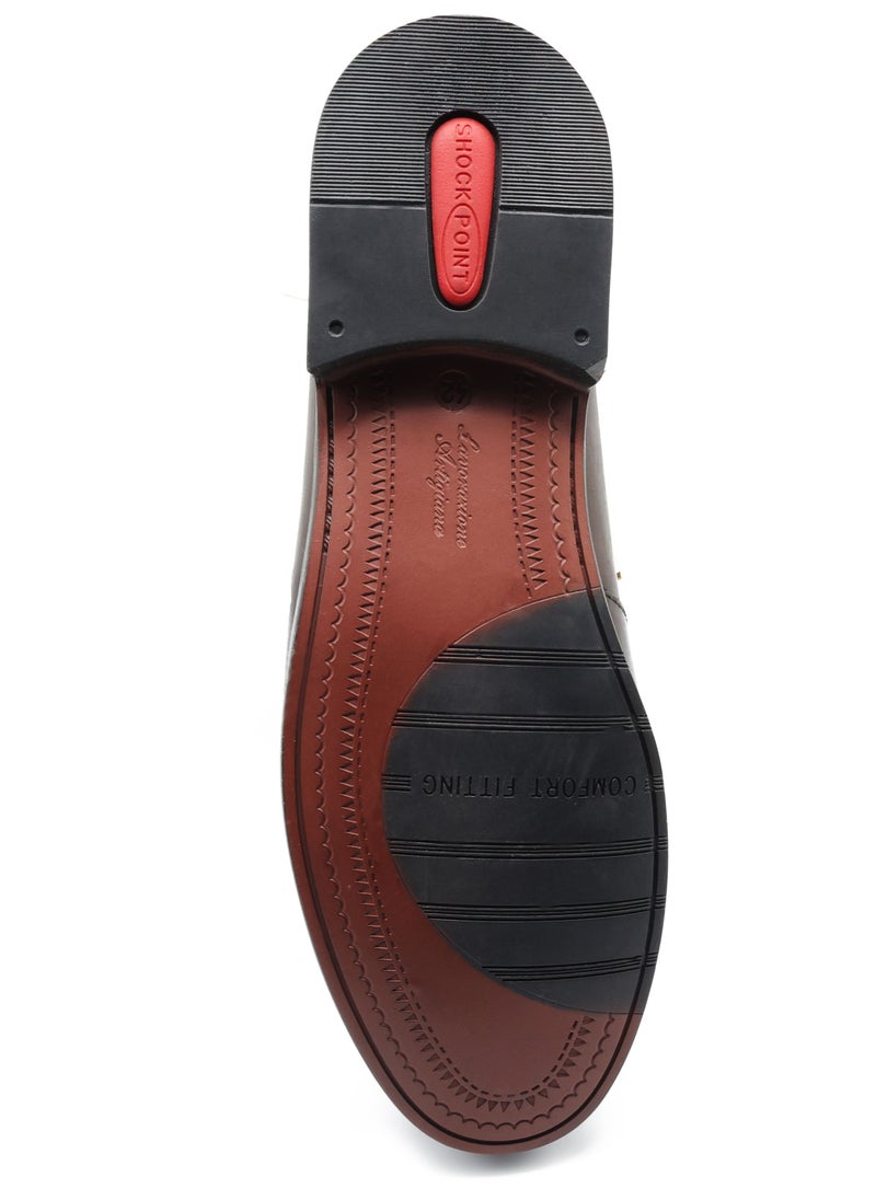 Mont Hawk - Mont Hawk Brown Ara Mocc Genuine Leather Shoes - Image 1