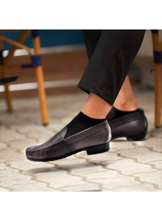 Mont Hawk Ara Mocc Men’s Genuine Leather Loafers – Argentinean Cowhide Slip-On Shoes for Men, Breathable Comfortable Casual & Semi Formal Moccasins with Rubber Sole - Image 5