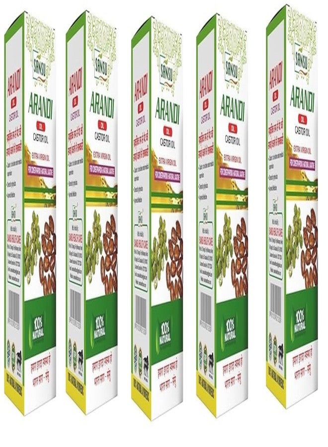 SANSU سانسو اراندي كا تيل | نقي وطبيعي 100% | 100 مل (عبوة من 5). - Image 1
