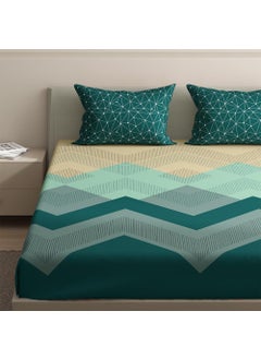 Wakefit Wakefit King Size Fitted Sheet, Cotton, Michele - 78x72, Elastic Bedsheets for King Size Bed, Ultra Soft, 100% Cotton  - Image 4