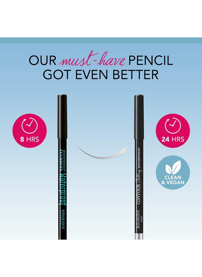 BOURJOIS PARIS - قلم تحديد العيون المقاوم للماء من كونتور كلوبينج - 054 - أسود فائق، 1.2 جرام - Image 1