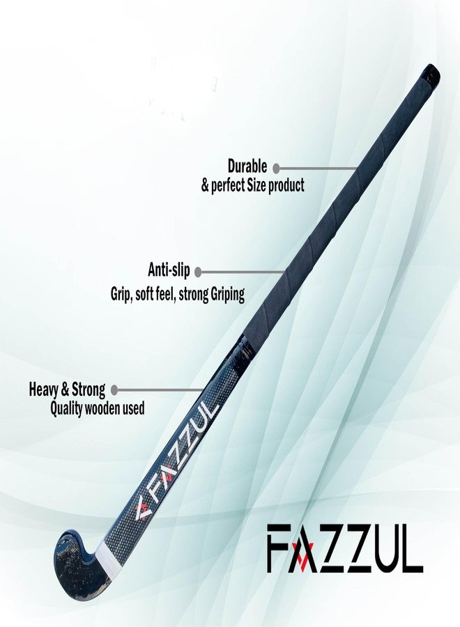 Fazzul Wooden Hockey Stick for Women and Men Practice and Beginner Level (L-36 Inch) Multicolor Solid Wooden Hockey Stick Pack of 1 Hockey Stick - Image 5