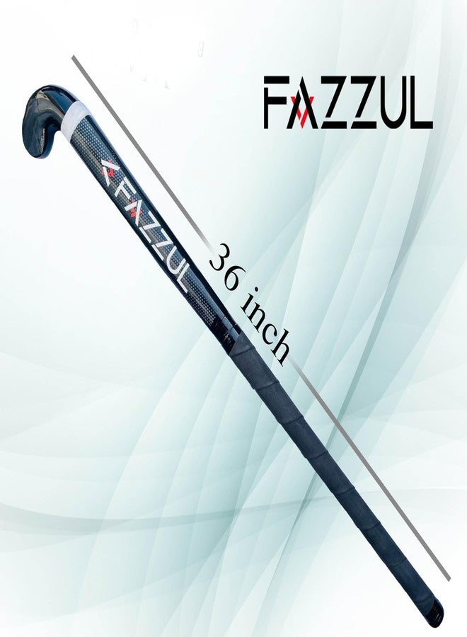Fazzul Wooden Hockey Stick for Women and Men Practice and Beginner Level (L-36 Inch) Multicolor Solid Wooden Hockey Stick Pack of 1 Hockey Stick - Image 4