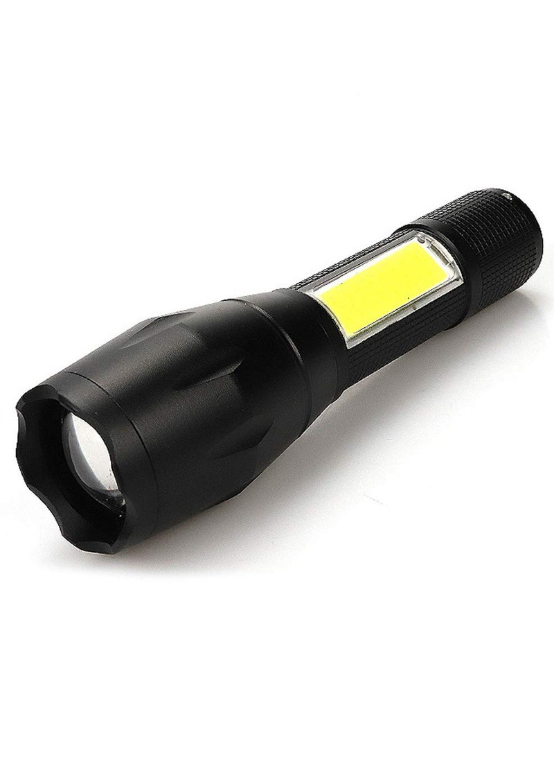 مصباح يدوي USB شحن تكتيكي خارجي أسود/أصفر - Image 1