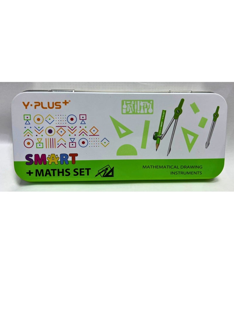 Y plus+ 10-Pieces Smart Mathematical Sets Metal Box Assorted Color - Image 3