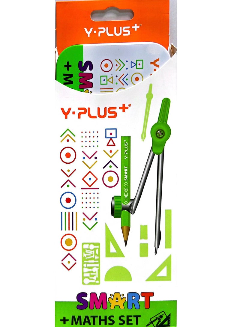 Y plus+ 10-Pieces Smart Mathematical Sets Metal Box Assorted Color - Image 1