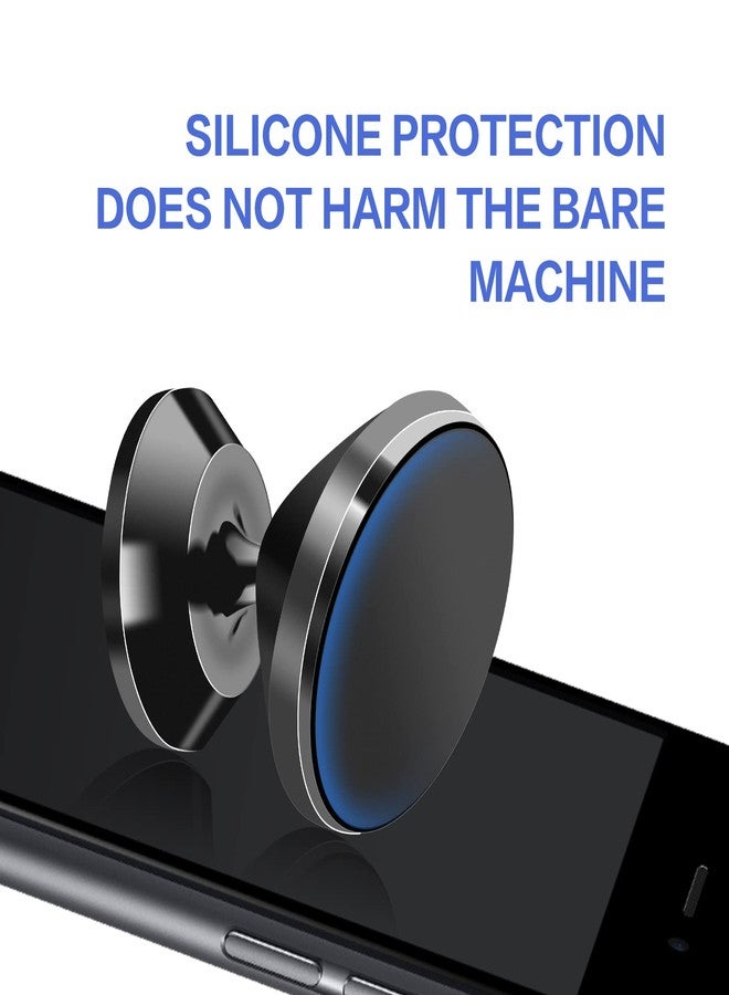 Consio 2 Pack Magnetic Phone Car Mount, Strong Magnet Cell Phone Holder with 4 Metal Plate, Dashboard 360° Rotation & Degrees View, Adjustable Magnet Cell Phone Mount Compatible with iPhone, Samsung and More - Image 4
