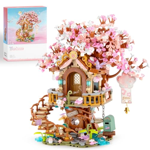 Vziimo Cherry Blossom Bonsai Tree Building Sets Japanese Tree House Model Sets 1149 PCS Mini Bricks Creative Gifts for Teens Adults 14 - Image 1