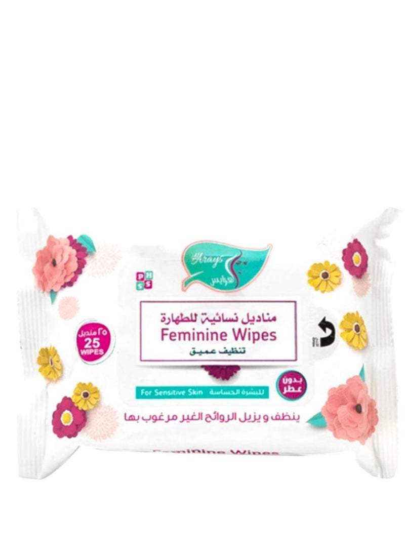 العرايس مناديل نسائية للطهارة تنظيف عميق 25 منديل - Image 1