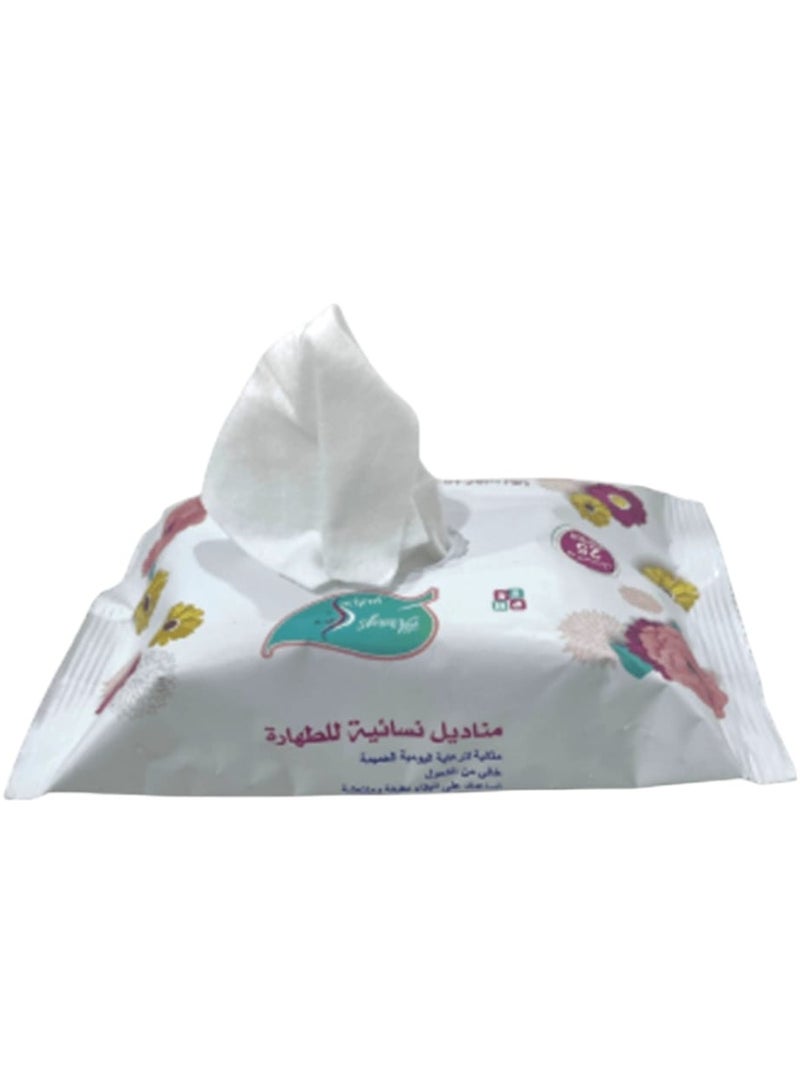 العرايس مناديل نسائية للطهارة تنظيف عميق 25 منديل - Image 2