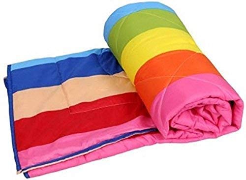 CK CREATION 100% Reversible Single Bed Dohar Combo Microfiber, Polycotton | Soft Light - Weight Bed Dohar | Use for All Season (Rainbow Print) - Image 2