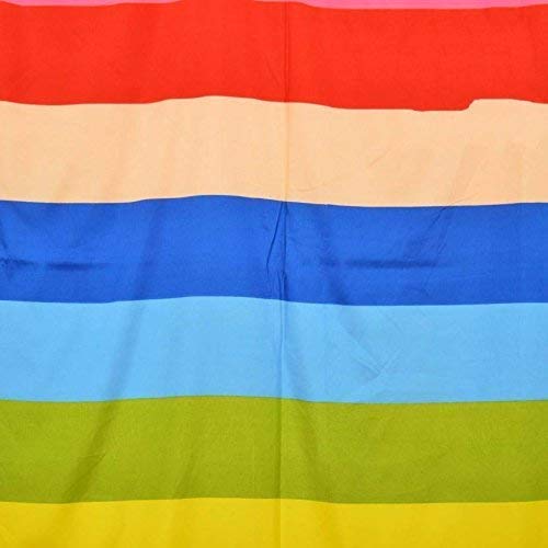 CK CREATION 100% Reversible Single Bed Dohar Combo Microfiber, Polycotton | Soft Light - Weight Bed Dohar | Use for All Season (Rainbow Print) - Image 3
