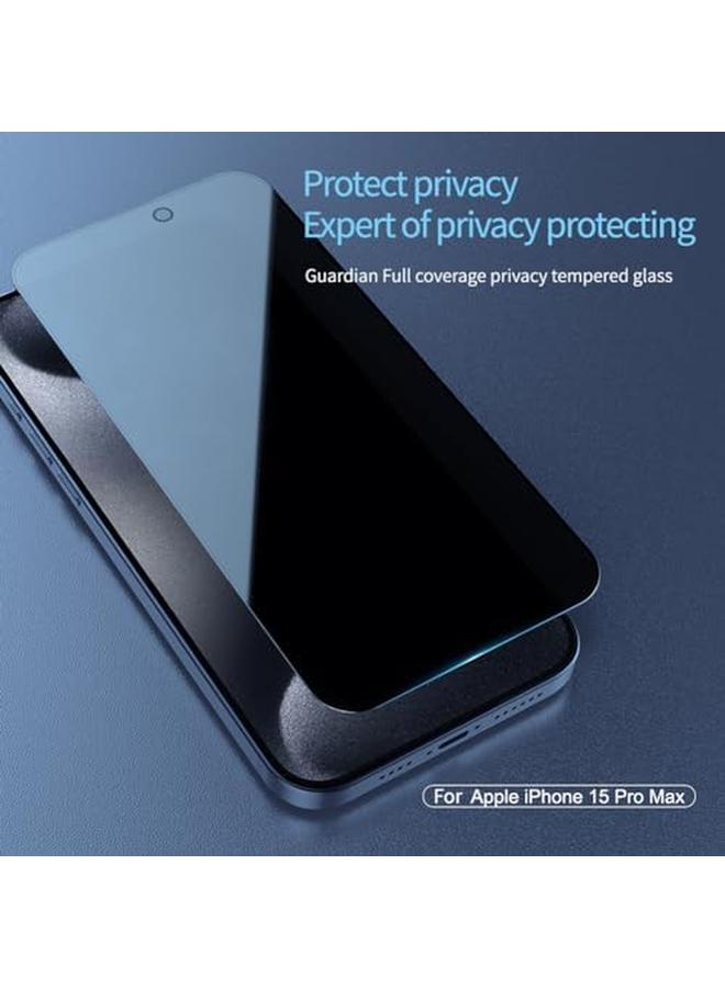 Nillkin Guardian Privacy Tempered Glass Screen Protector 0.33Mm 2.5D Designed For Iphone 15 Pro Max Black - Image 2