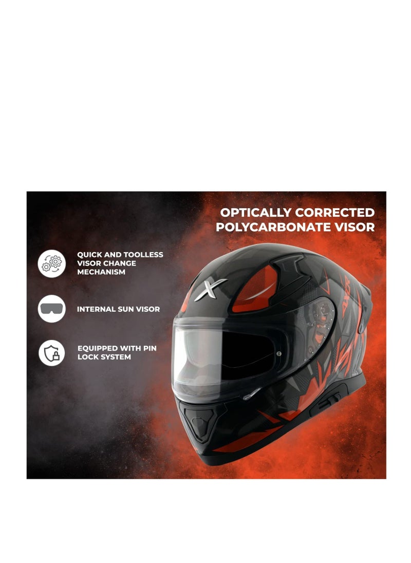 AXOR AXOR Helmets Apex Hunder Black Orange  - Image 2