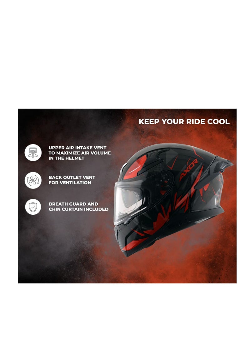 AXOR AXOR Helmets Apex Hunder Black Orange  - Image 3