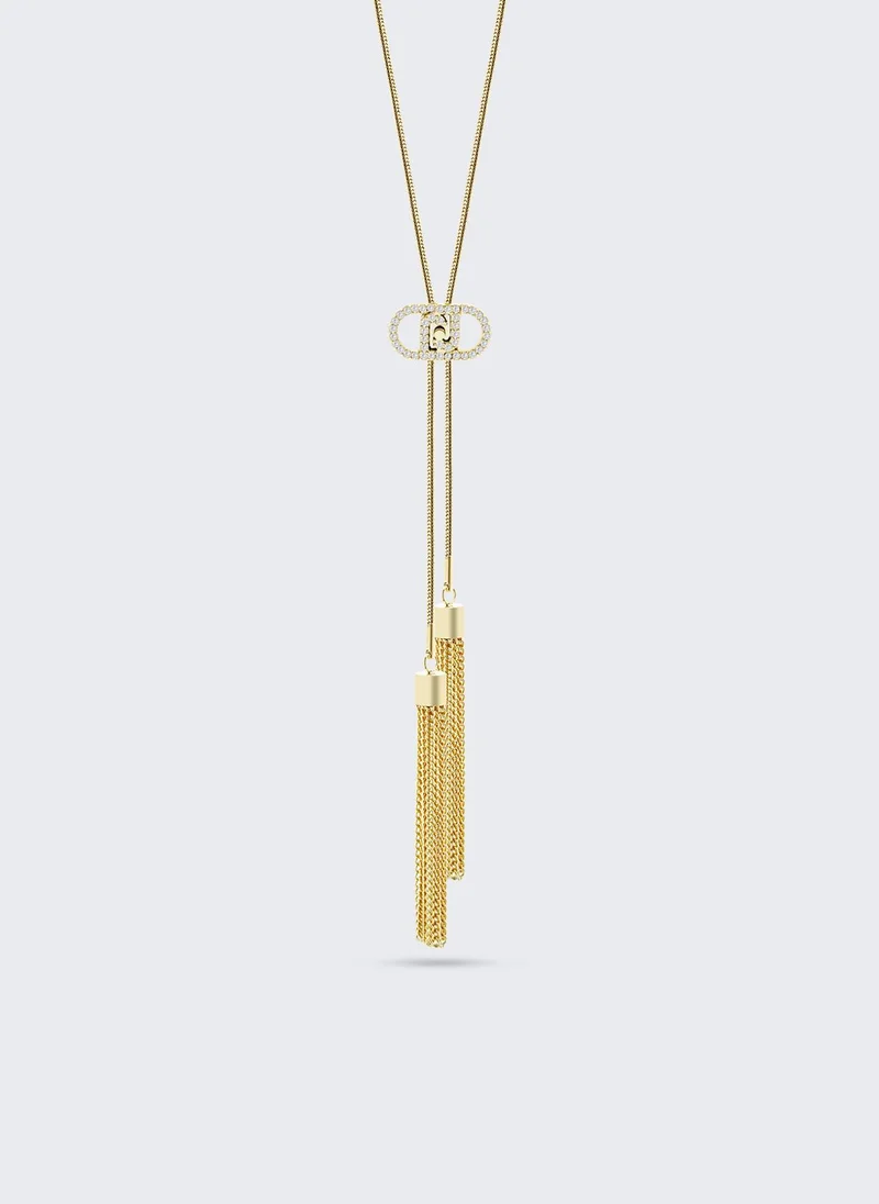 Liu Jo Necklace with tassel and monogram closure