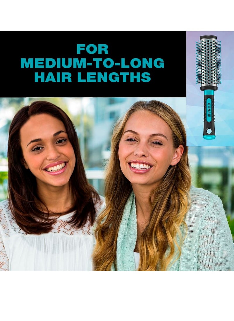 CONAIR - Conair Salon Results Round Hair Brush - Hair Brush Blow Dryer - Large Round Brush for Blow Out - Nylon Bristles - Ideal for longer hair lengths - Image 1