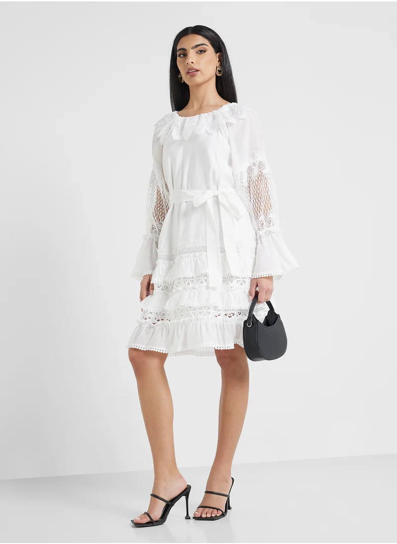 جوفونا لندن Mongal Dress-White