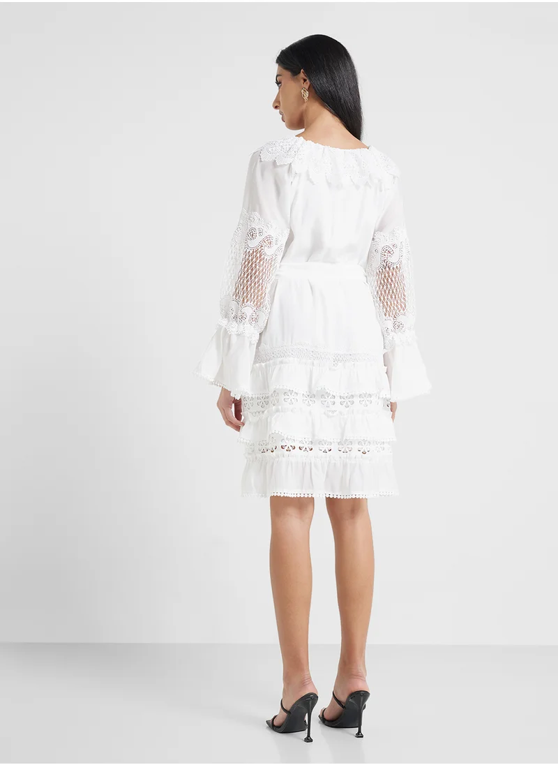 جوفونا لندن Mongal Dress-White