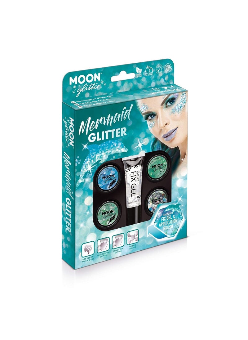 Moon Glitter - Mermaid Glitter Kit by Moon Glitter - 100% Cosmetic Glitter for Face, Body, Nails, Hair and Lips - Image 1