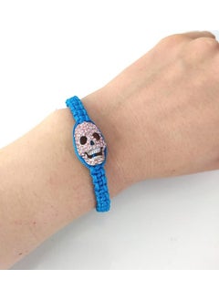 HD Marketim Skull Blue Bracelet Uğur Şanş Macrame Thread Bracelet Adjustable Bracelet Women Girls Jewelry  - Image 2