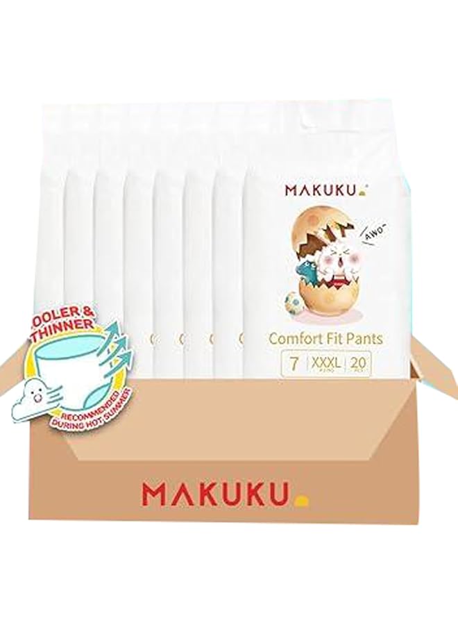Makuku Baby Comfort Fit Pants Diapers Size 5 X Large Jumbo Pack 192 Diapers - Image 1
