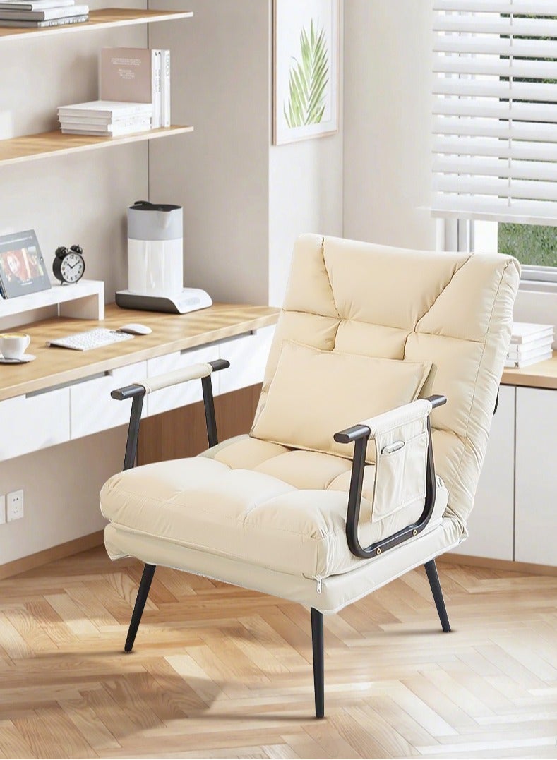 Zeno Folding Sofa Bed Convertible Single Sofa Chair Bed with 5-Position Adjustable Backrest Padded Seat Lounge Couch for Living Room - Image 1