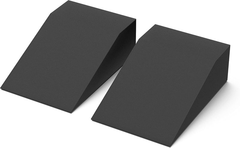 StrongTek Yoga Foam Wedge Blocks (Pair) Soft Wrist Wedge, Supportive Foot Exercise Accessories, For Balance, Strength, Stretch, Pilates, Fitness, Squat, Pushup, Plank, EVA Riser Block - Image 1