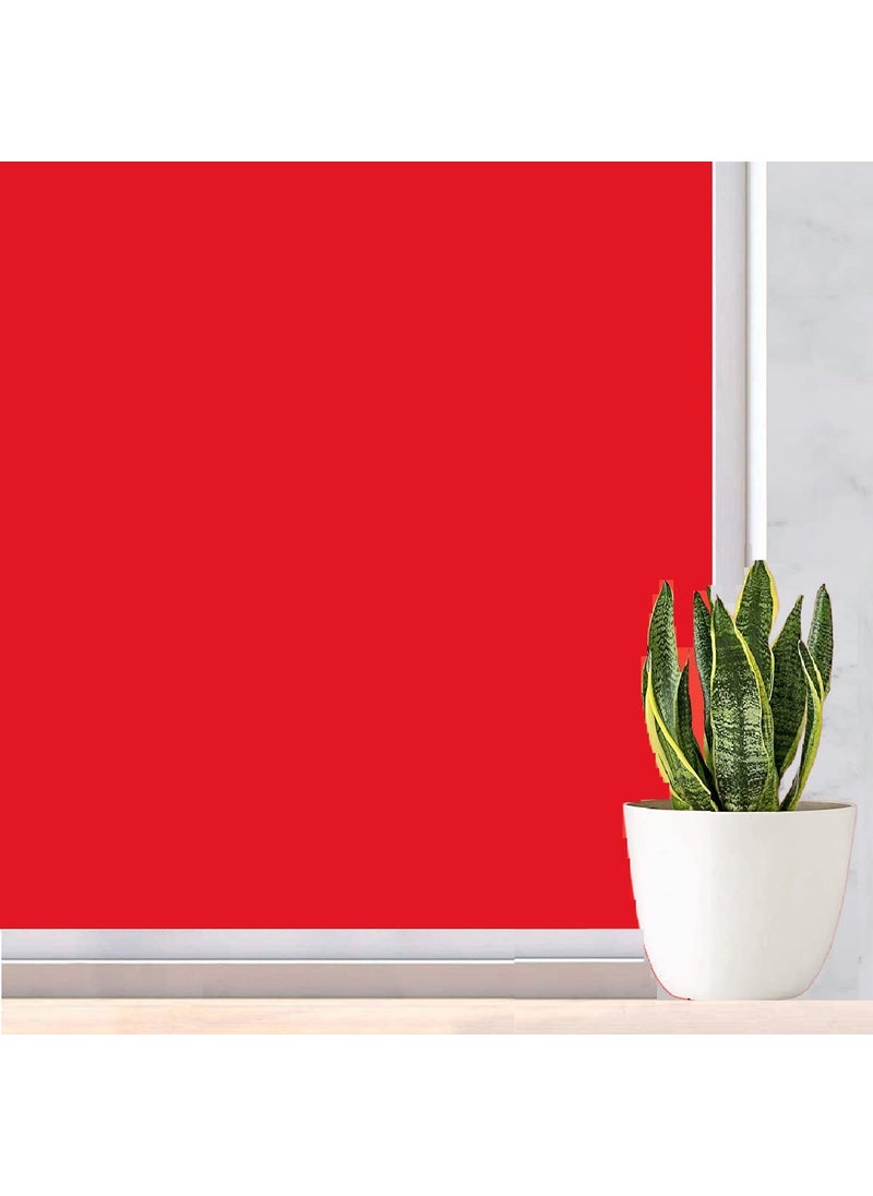S-Sia Vendors-Good Purchase Good Care SIA VENDORS Privacy Adhesive Residential DIY Window Film Heat Control Glare Control 24X62 Inch_Red Out 