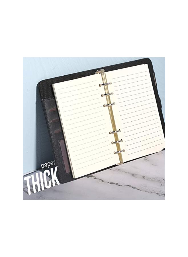 jaexest Refill Lined Paper, Leather Journal Refills Lined, 6-Holes Inserts 320 Pages for A6 Refillable Journals Notebooks, 2 Pack(Each Pack 160 Pages) - Image 3