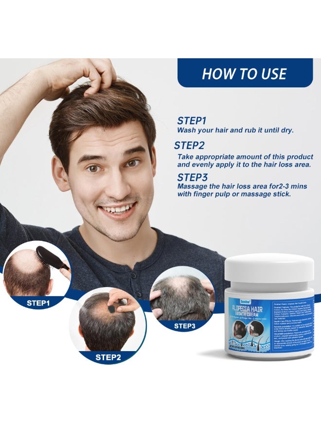 Sumifun Alopecia Hair Growth Cream for Strong Men's Hair , Hari Growth - Image 2