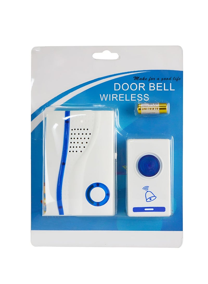 ZHISHAN Wireless Bell Stylish Wireless Door Bell Smart Wireless Door Bell with Long Range and Crystal Clear and Loud Sound - White - Image 3