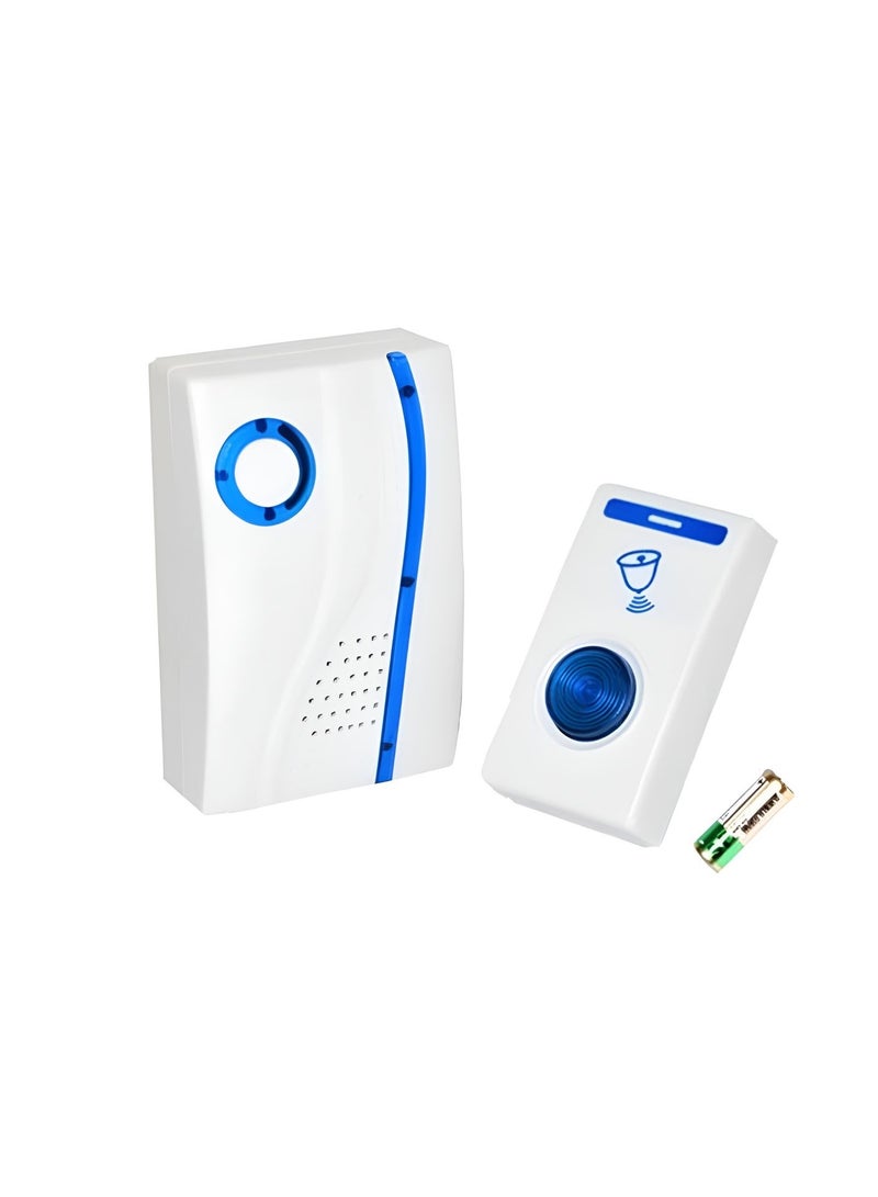 ZHISHAN Wireless Bell Stylish Wireless Door Bell Smart Wireless Door Bell with Long Range and Crystal Clear and Loud Sound - White - Image 2