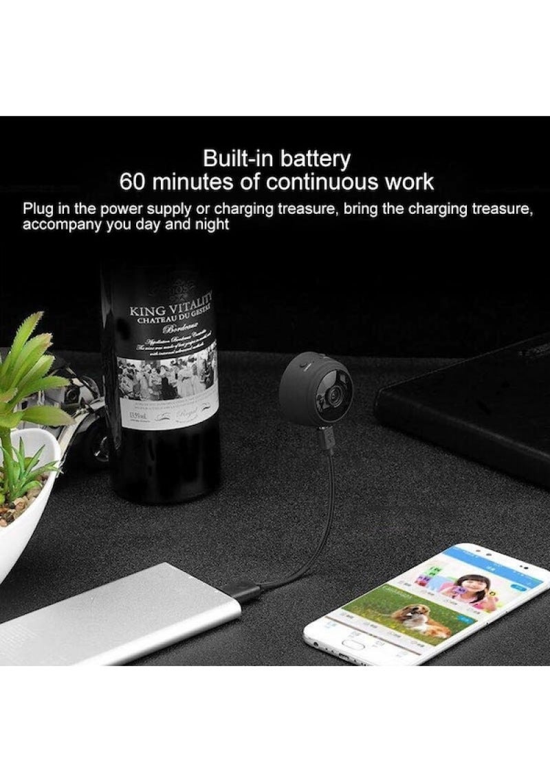 كاميرا عمل IP واي فاي بدقة 1080p A9، ميني دي في، سوداء - Image 5