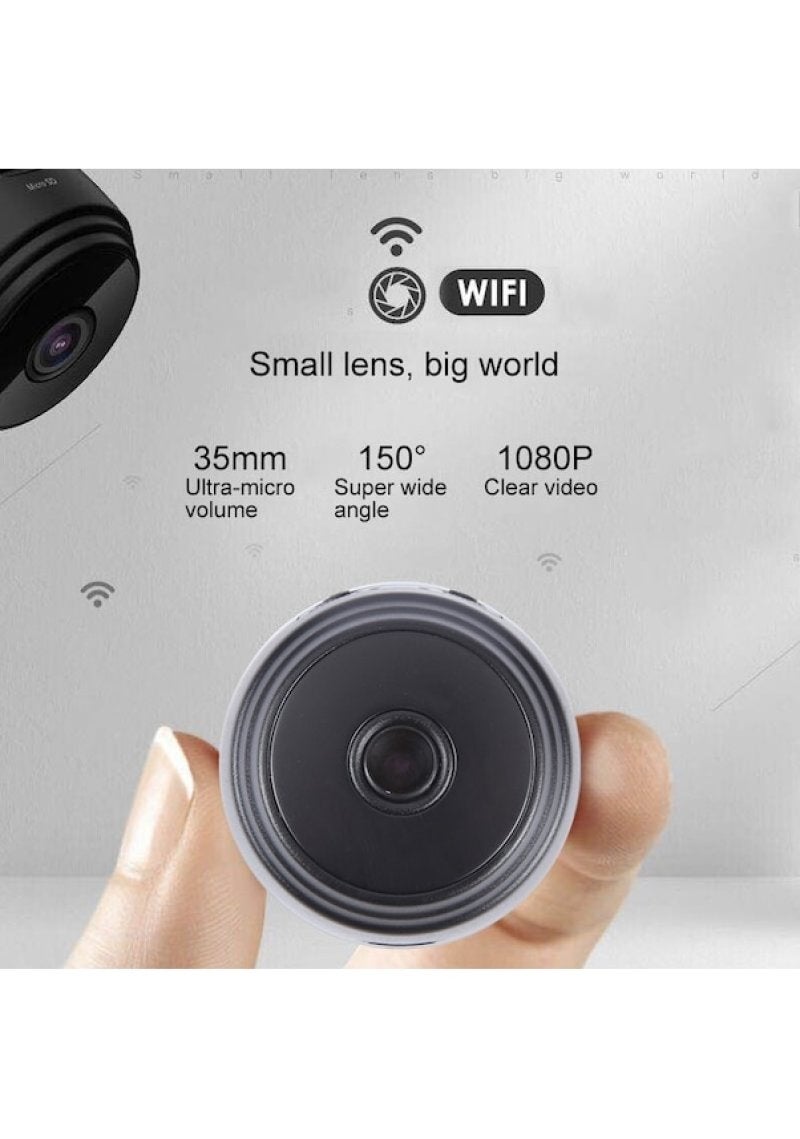 كاميرا عمل IP واي فاي بدقة 1080p A9، ميني دي في، سوداء - Image 3