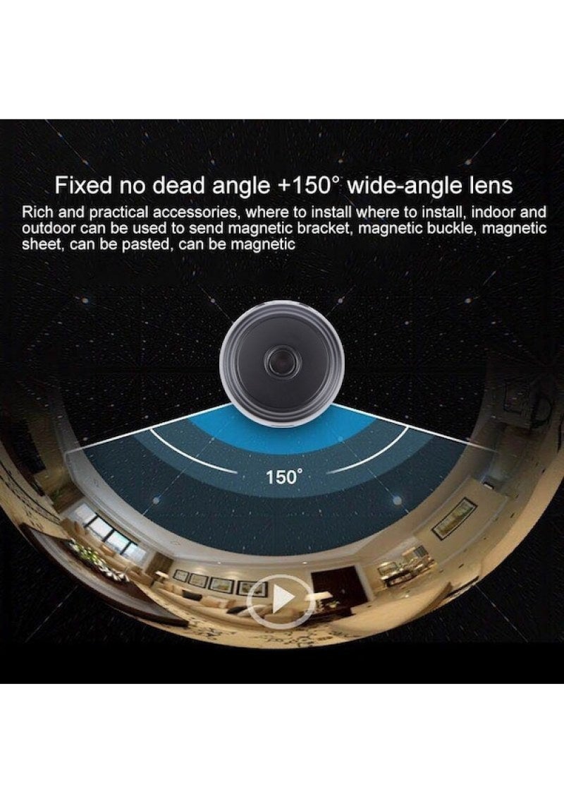 كاميرا عمل IP واي فاي بدقة 1080p A9، ميني دي في، سوداء - Image 4