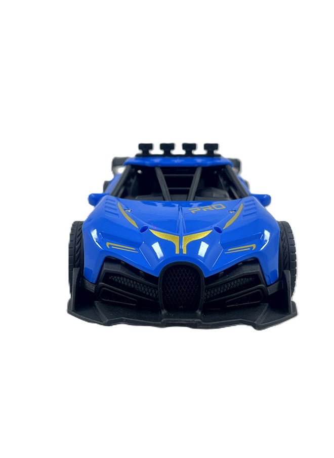 D-Power - 1:18 R/C 4WD 27Mhz Spray Runner Car – Blue | Full Function Rechargeable RC Drift Vehicle | Ages 6 + - Image 1