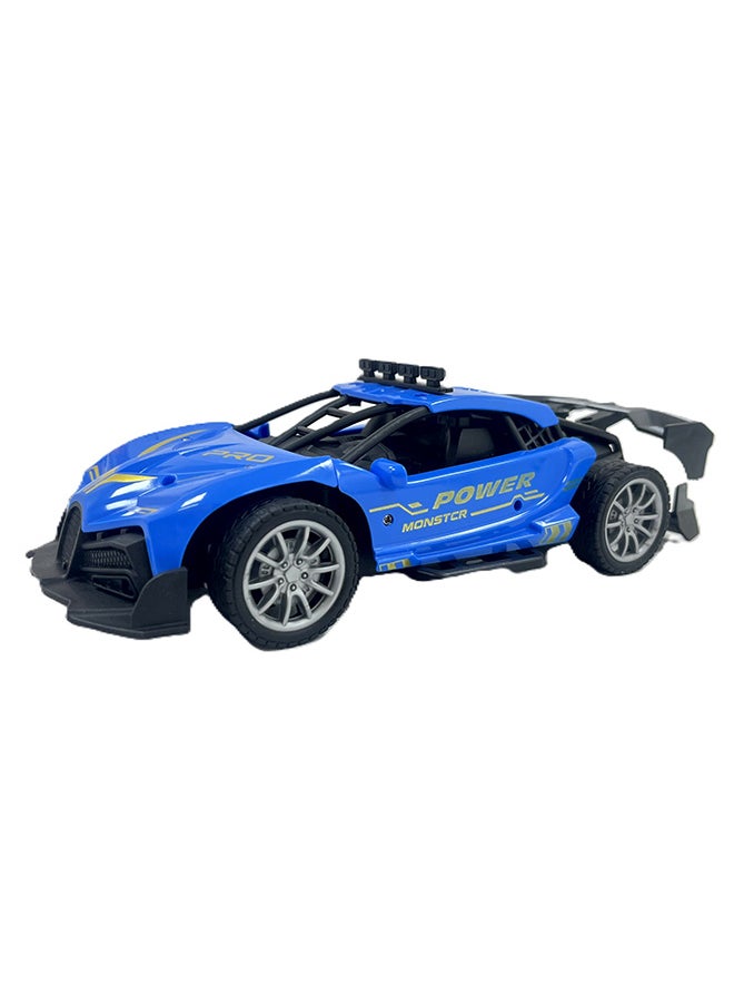 D-Power - 1:18 R/C 4WD 27Mhz Spray Runner Car – Blue | Full Function Rechargeable RC Drift Vehicle | Ages 6 + - Image 1