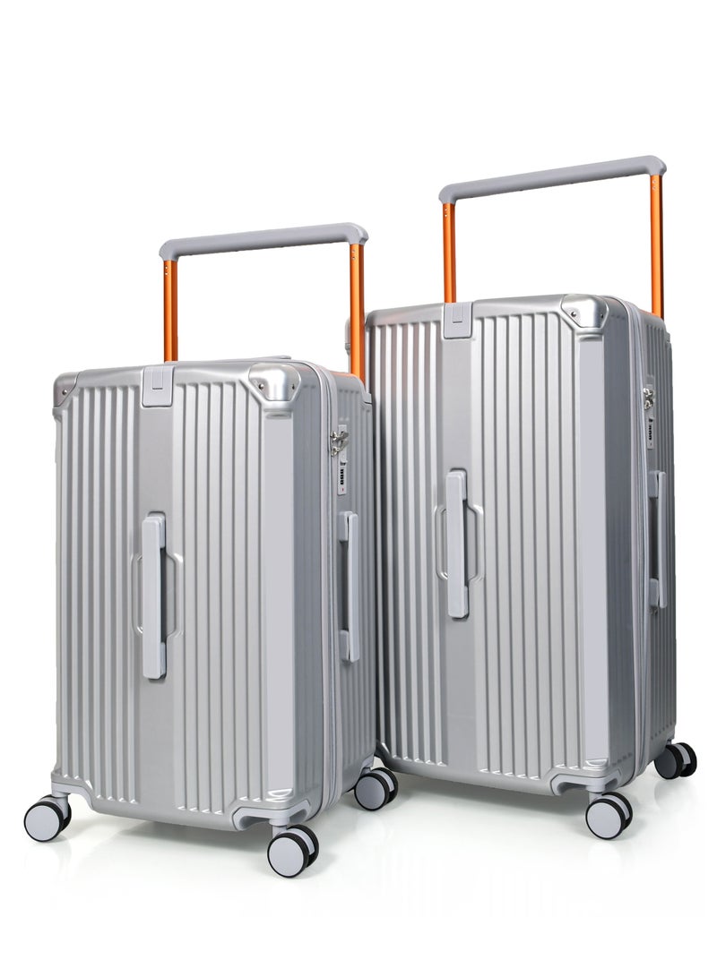 مورانو طقم شنط سفر فايبر اركان المنيوم ثلاثة قطع 28 انش و 24 انش و 20 انش لكبينة الطائرة - Image 3