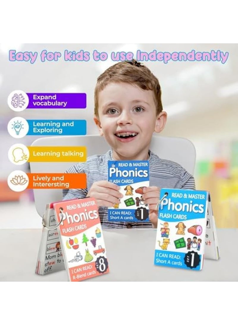 SYOSI English Sight Words Flash Card, Phonics Flash Cards for Kids Age 4-8, Word Games Flashcards, Vocabulary Cards, Matching Game Flash Cards, English Word Cards, Educational Learning Activities for PreK - Image 3