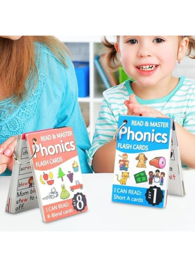 SYOSI English Sight Words Flash Card, Phonics Flash Cards for Kids Age 4-8, Word Games Flashcards, Vocabulary Cards, Matching Game Flash Cards, English Word Cards, Educational Learning Activities for PreK - Image 4