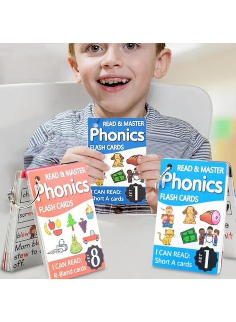 SYOSI English Sight Words Flash Card, Phonics Flash Cards for Kids Age 4-8, Word Games Flashcards, Vocabulary Cards, Matching Game Flash Cards, English Word Cards, Educational Learning Activities for PreK - Image 5