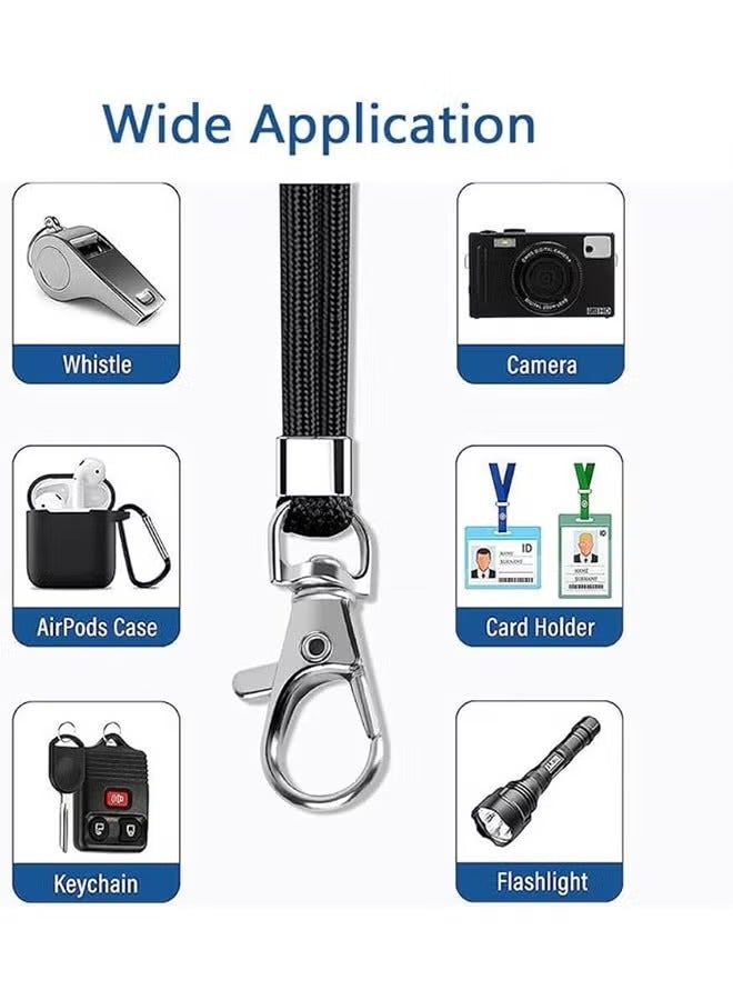Universal Phone Lanyard with Adjustable Nylon Crossbody Strap for Most Smartphones（Black） - Image 4