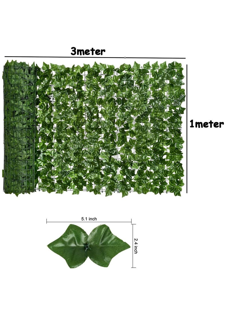 HOME TASTE Premium Artificial Wall Grass & Privacy Fence Screen – UV Protected Lifelike Leaf Design for Indoor/Outdoor Garden, Balcony & Landscaping  - Image 2