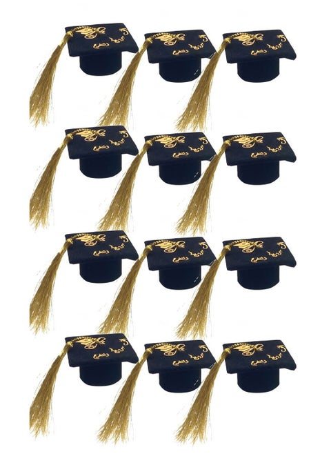A set of 12 graduation caps for graduation parties