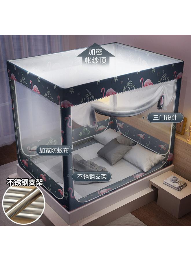 Bluejw Household Mosquito Net High-grade Children's Drop-resistant Yurt Sitting-bed Internet Celebras Anti-mosquito Net Clearance Zipper Type - Image 1