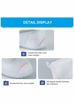 SYOSI Waterproof Silicone Shoe Cover, Reusable Rain Shoe Cover, Foldable Anti-Slip Rain Shoe Cover for Men and Women Rainy Days (L)  - Image 2