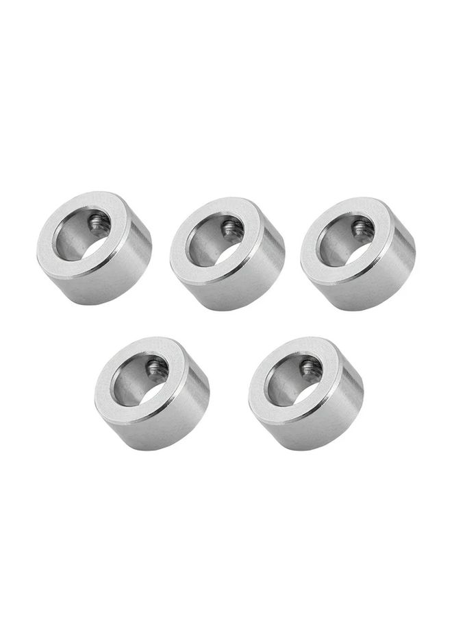5pcs Stainless Steel Lock Collars 8mm Shaft Rust Free T8 Screw Lock Rings for 3D Printer - Image 1