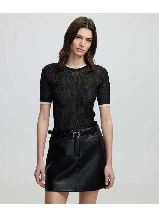 Ipekyol Color Block Knit Top - Image 1